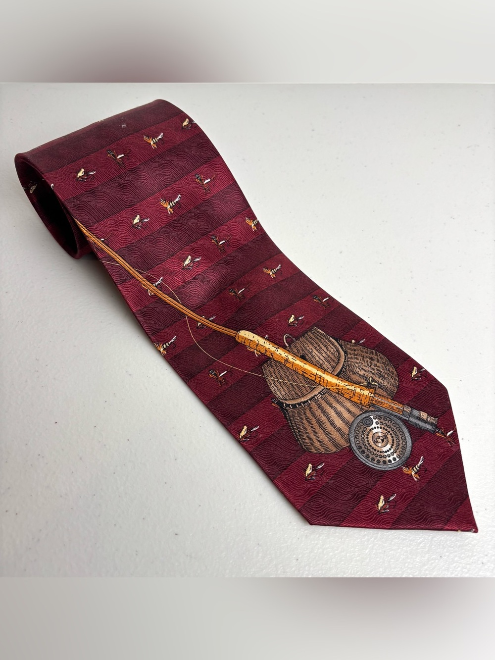 Cabela’s Silk Tie Fly Fishing Angling Ties Necktie